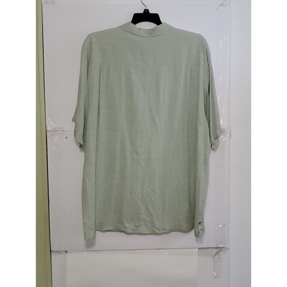 Men's Luau Silk Shirt Button Front Sportswear Beachy Career Evening Size 2XL - Picture 10 of 10